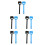 10Pcs Home Use Plastic Sound Reduction Rollers in Assorted Colors 6