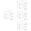 4Sets Sturdy Acrylic Mail Sorter Organizer Transparent for Tabletop 8