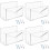 4Sets Sturdy Acrylic Mail Sorter Organizer Transparent for Tabletop 7