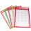 20Pcs Reusable Dry Erase Pockets Assorted Colors and Wipe 1