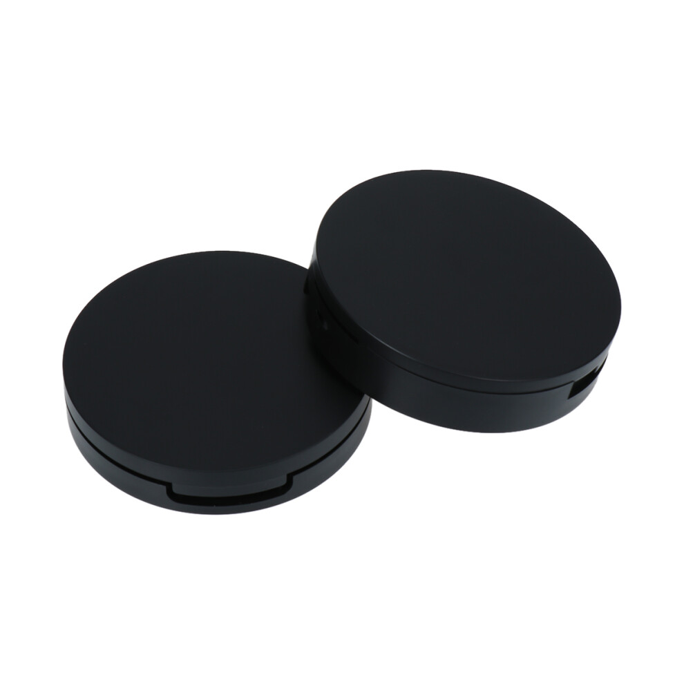 Totority Cream/Black 4Pcs Round Refillable Containers Travel Bottles For Makeup