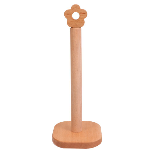 2Stk Holz Tissue Holder Vertikal Für Bad Rollenhalter Hellbraun