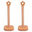 2Stk Holz Tissue Holder Vertikal Für Bad Rollenhalter Hellbraun 2