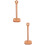 2Stk Holz Tissue Holder Vertikal Für Bad Rollenhalter Hellbraun 7