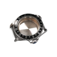 40mm NH35 Stainless Steel Watch Case with Sapphire Glass, Crown Guard, Impact Resistant Design
