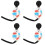 4Pcs Lightweight Car Battery Testing Hydrometer ABS Multi Practical 7