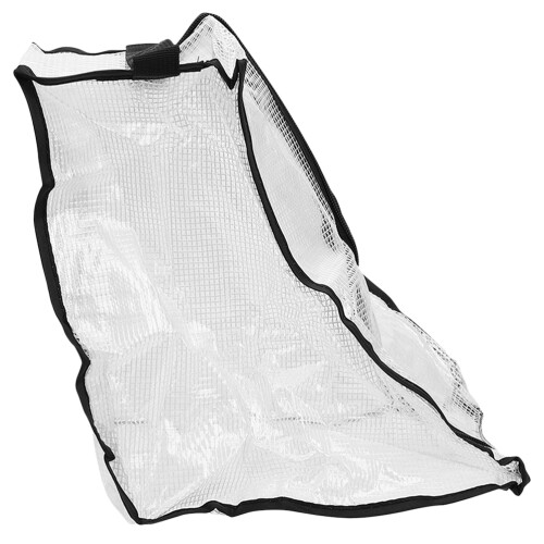 3Pcs Portable Black Boot Bags Plastic Material Zippered Shoe Organizer