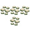 4Pcs Flexible White Artificial Water Lilies Floating Pond Flower Decor 7