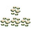 4Pcs Flexible White Artificial Water Lilies Floating Pond Flower Decor 5