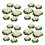4Pcs Flexible White Artificial Water Lilies Floating Pond Flower Decor 4
