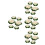 4Pcs Flexible White Artificial Water Lilies Floating Pond Flower Decor 8