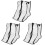 3Pcs Portable Black Boot Bags Plastic Material Zippered Shoe Organizer 4
