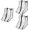 3Pcs Portable Black Boot Bags Plastic Material Zippered Shoe Organizer 8
