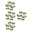4Pcs Flexible White Artificial Water Lilies Floating Pond Flower Decor 6