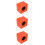 3Pcs Orange Mic Logo Stands Large Display Durable ABS Interview Tool 8