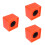3Pcs Orange Mic Logo Stands Large Display Durable ABS Interview Tool 6