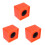 3Pcs Orange Mic Logo Stands Large Display Durable ABS Interview Tool 2