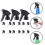 3 Pack Continuous Spray Bottle Nozzle Watering Replacement Tops 11