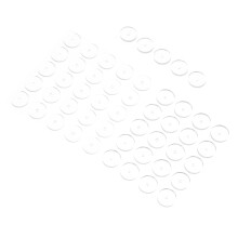 200Pcs Comfortable White Silicone Earring Backing Pads Soft Supports