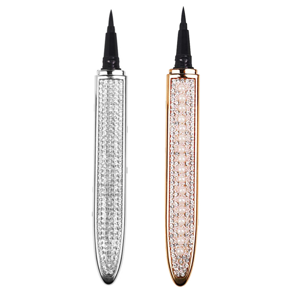 Happyyami 2Pcs Waterproof Makeup Eye Lining Pens Self-Adhesive Eyeliners