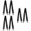 6Pcs Strong Wear-Resistant Black Nylon Ski Boots Fixing Strap 9