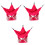 3Pcs Hanging Red Hamster Bed Warm Cotton Hideout 5