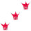 3Pcs Hanging Red Hamster Bed Warm Cotton Hideout 7