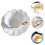 5Sets White Ceramic Handle Coffee Cup with Saucer Set 7