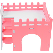 4Sets Pink Hamster Hideout PVC Safe Multi-Pet Detachable Cage Houses