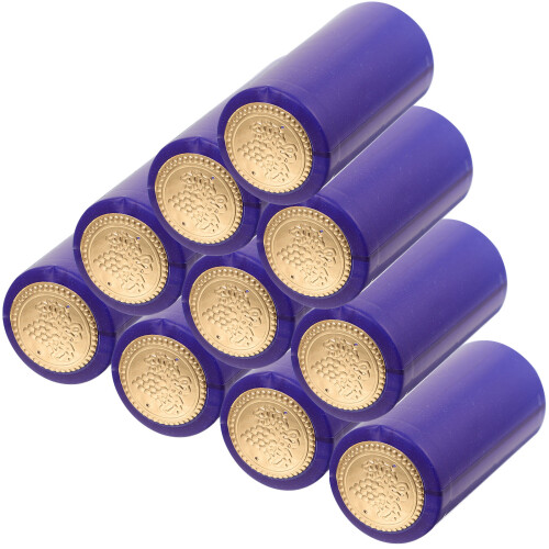 150Pièces Capsules Rétractables Bleu Pour Bouteilles De Vin