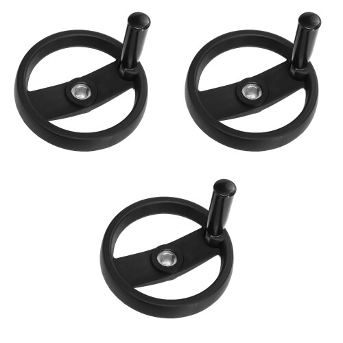 3pcs 2 Hand Wheel Nylon Component Hand Crank 2