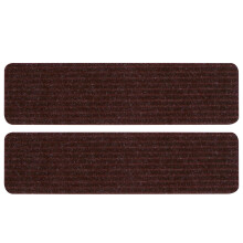 6Pcs Self-Adhesive Stair Carpets Light Brown Non-Skid Washable Treads