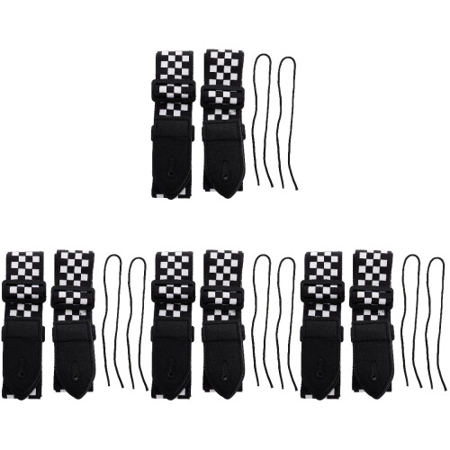 8Pcs Multi-Use Lattice Guitar Belt Adjustable Guitar Shoulder Strap 1