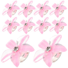 4 Pcs Flower Hair Claw Clips Baby Decorative Rhinestone Accessories