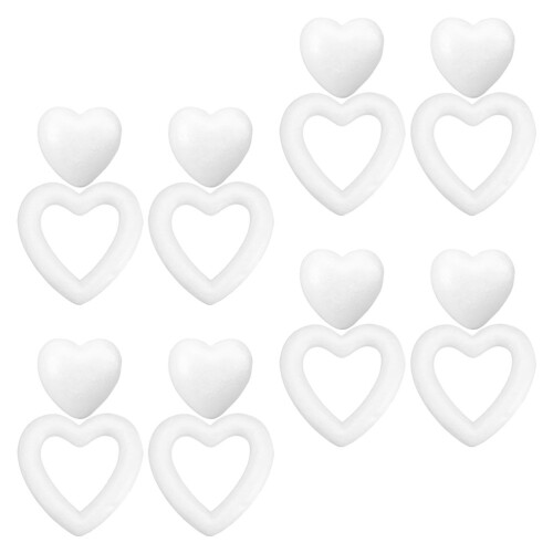 48 Pcs Craft Foam Hearts DIY Wedding Decorations