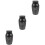 3Pcs Black Stainless Steel Pet Cremation Urn Compact Ashes Container 7