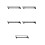 5Pcs Black Steel Sliding Wardrobe Rod Extendable Pull-Out Clothes Rail 10