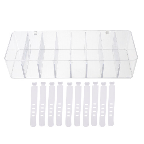 1Set Elektronica Kabelopslag Box Met Kabelbinders Voor Netheid
