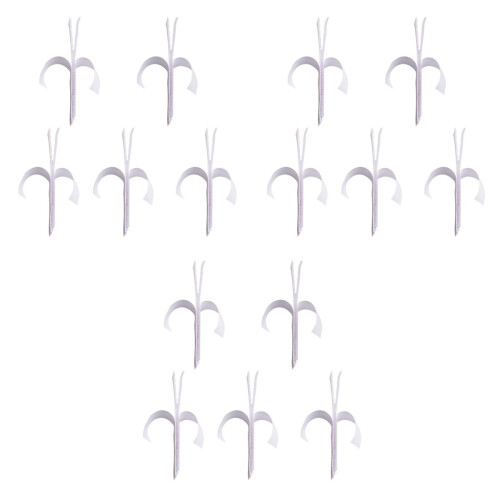15 Pcs Accessories White Adhesive 2