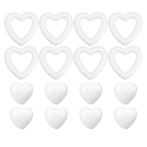 48 Pcs Craft Foam Hearts DIY Wedding Decorations 1