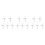 15 Pcs Accessories White Adhesive 4