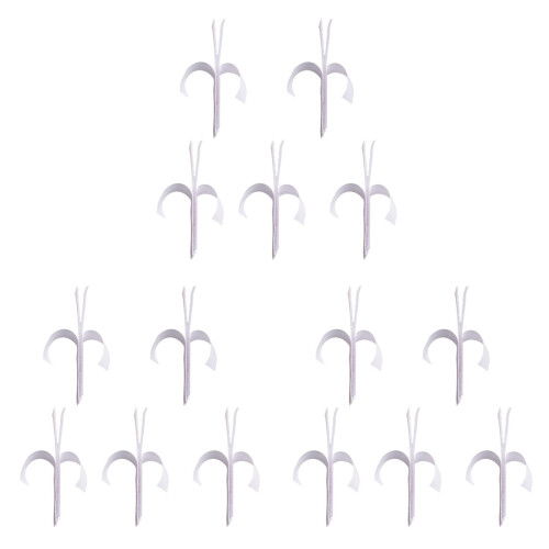 15 Pcs Accessories White Adhesive 1