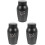 3Pcs Black Stainless Steel Pet Cremation Urn Compact Ashes Container 4