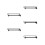 5Pcs Black Steel Sliding Wardrobe Rod Extendable Pull-Out Clothes Rail 7