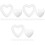 48 Pcs Craft Foam Hearts DIY Wedding Decorations 5