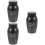 3Pcs Black Stainless Steel Pet Cremation Urn Compact Ashes Container 9