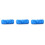 3Pcs Wood Grain Effect Blue Paint Roller for Home Wall Decoration 4