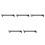 5Pcs Black Steel Sliding Wardrobe Rod Extendable Pull-Out Clothes Rail 4