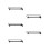 5Pcs Black Steel Sliding Wardrobe Rod Extendable Pull-Out Clothes Rail 9