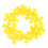60Pcs Yellow Plastic Four- Propellers for DIY Lab Model Aircraft 1